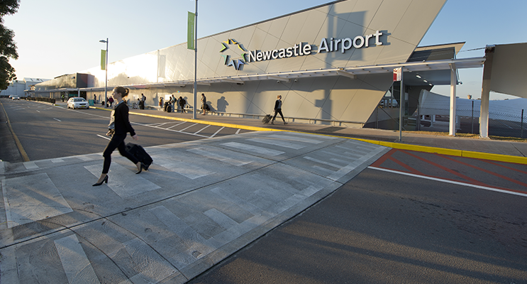 Newcastle Airport has begun its expansion to cater for international flights