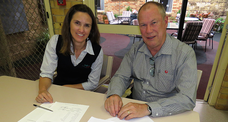 Scrutineers: General Manager of Anglican Care Amber Witherdin and Roger Dixon.   