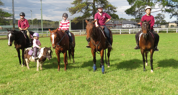 Pony Club Rally Day: Ava St Claire, Elke Madden, Josie Madden, Bella Burgess and Grace Burke.