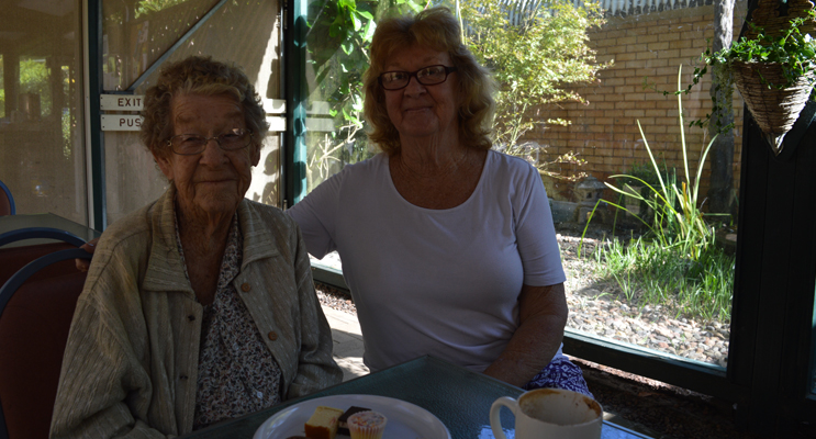 Mrs Kathleen Carr and her daughter, Mrs Diane Panowitz meet at the Botanic Gardens to tell their story.