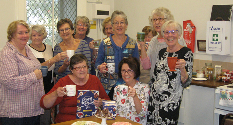 The group at its 'Biggest Morning Tea' function