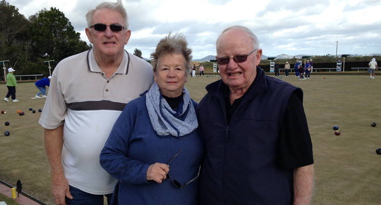 DUNEDOO FUNDRAISER: Warren Bull, Sue Stoddart and Pip Sullivan.