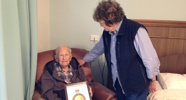 OAM HONOUR: Dr Allan Stewart and daughter Ann.