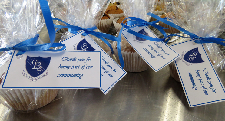 Year 12 students prepared hundred of muffins to deliver to the community.