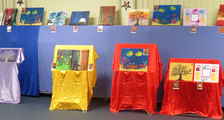 Some of the impressive artworks created by the students from St Joseph's Primary School. 