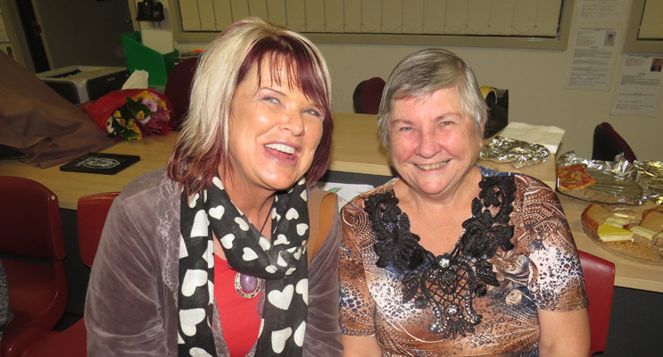 Valerie Guido and Maureen Matheson were impressed with the talents on show.