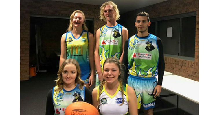 Hanna Robinson, Marley Robinson, Alexander Napoli, Briennen Carter and Taylah Smith will represent Port Stephens and Australia in Ireland. 