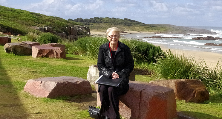 Councillor Sally Dover who sits on the committee that has developed the plan for Birubi Point.  Photo by Marian Sampson
