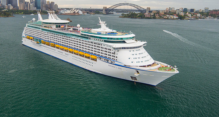 The Explorer of the Seas in Sydney.