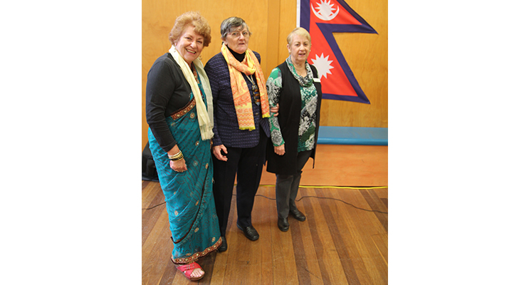 Dawn Patterson, CWA Vice President Medowie Branch and International Officer; June Fuller, CWA President Medowie Branch; and Ruth Shanks, World President, Association of Country Women of the World.