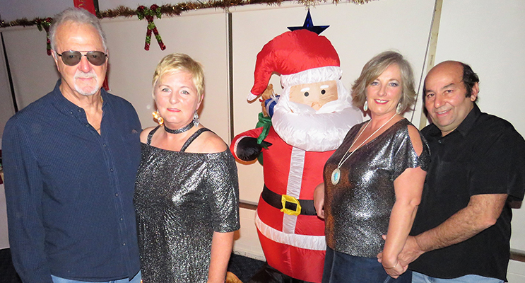 Good Ol’ Rock and Roll Band: John Coles and Lynda Nielsen with Ashley and Mick Sherry. 