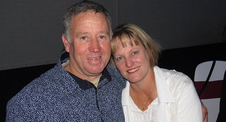 Jeff and Trudy Graham enjoy the Christmas celebration.  