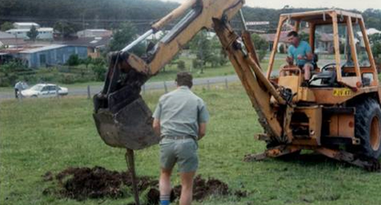 Great Lakes Aged Care: Gary Gooch turned the first sod in 1990. Photo: Supplied