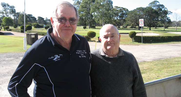 Social club president Ron McKay and Treasurer Peter Hill: “Come and join us.”