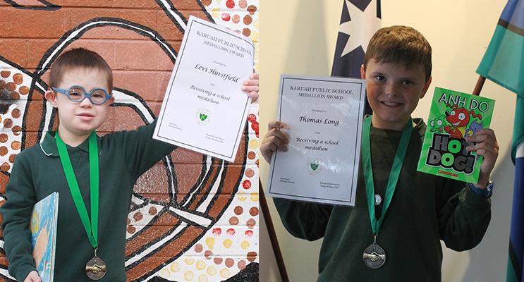 MEDALLION RECIPIENTS: Levi Hurstfield.(left) MEDALLION RECIPIENTS: Tom Long.(right)