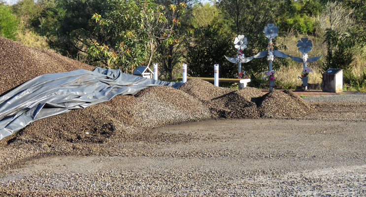 MidCoast Council has asked their contractor to remove the road materials from the site.  