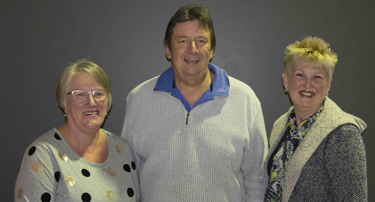 Jill Long, Port Stephens Palliative Care Outreach, Iain Woodhill, Tomaree Prostate Cancer Support Group, Cathy Turner, Port Stephens Women’s Cancer Support Group.  Photo by Mandy Ellis