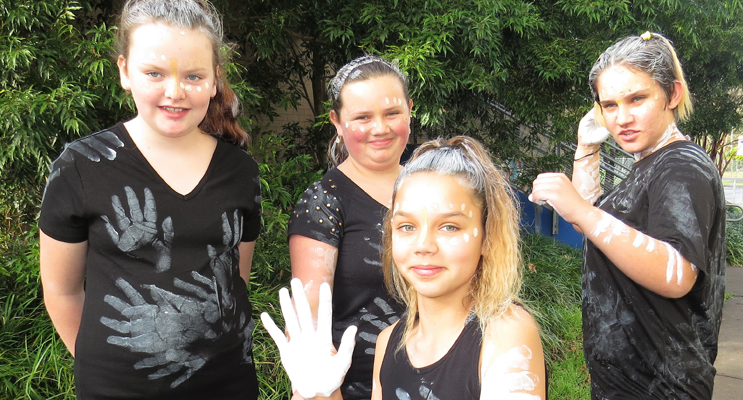 Shayla Nevison, Tahlia Tomkins, Aaliyah Paulson-Ruprecht and Grace Burke.