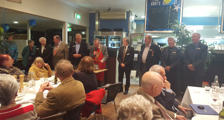 ROTARY AT MUMM’S: Changeover Dinner.