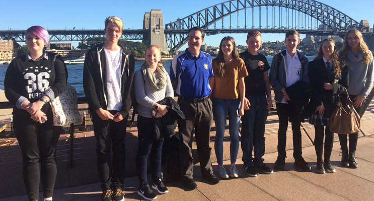 Mahalia, Corey, Renae, Adrian, Shannon, Dylan, Lincoln, Nakita, Sarah of the Port Stephens YAP attending the Speak Up youth event in Sydney.