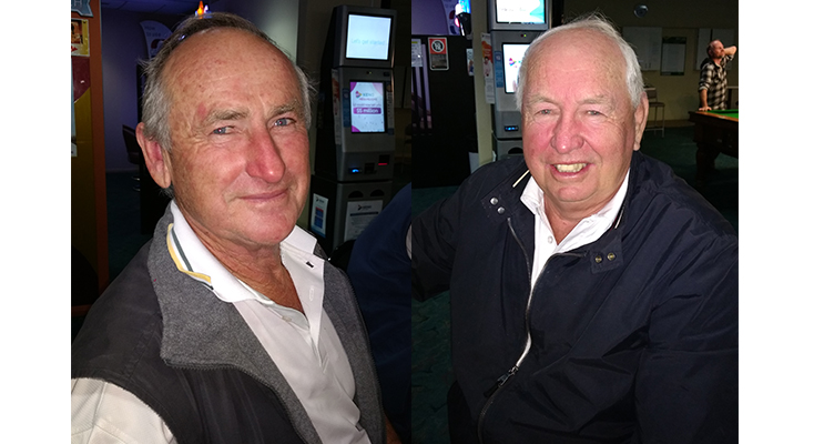 Winner: Colin Rapley.(left) Winner: Denis Downie.(right)