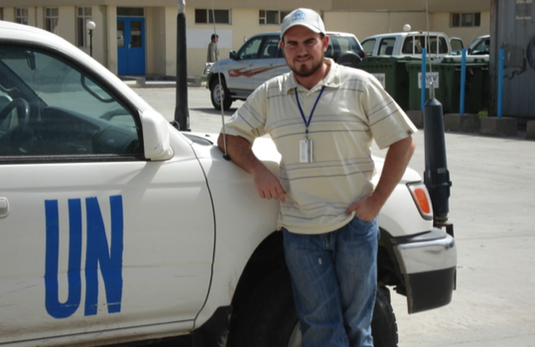 Ben Niland during his work with the UN. 