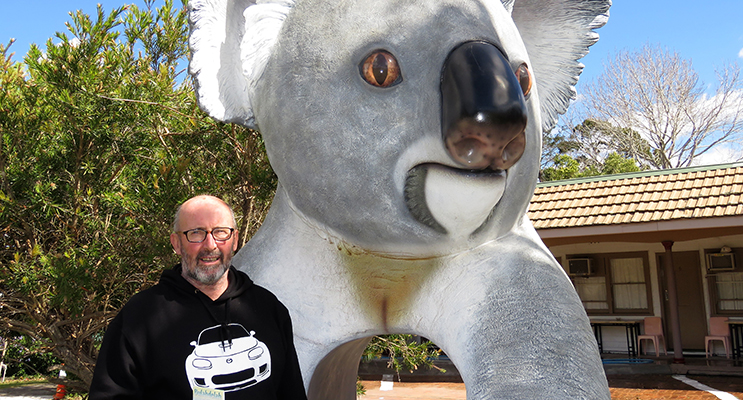 Patrick Bramston hopes the Big Koala will put the town on the map. 