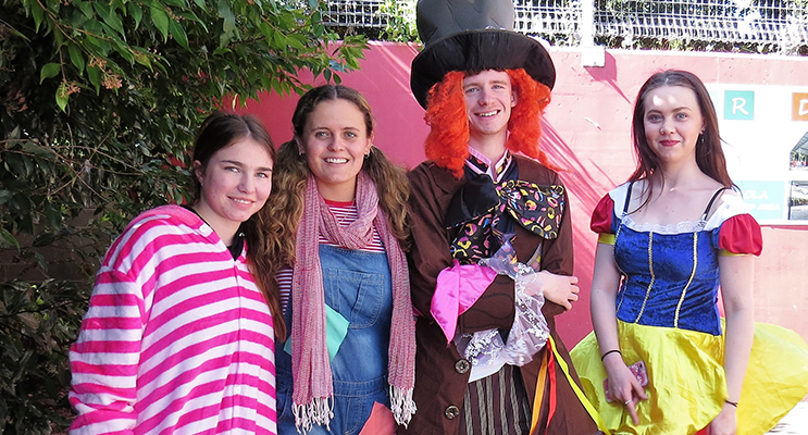 Chloe Haylett, Chelsea Reid, Hayden Crawford and Taylor Garemyn.