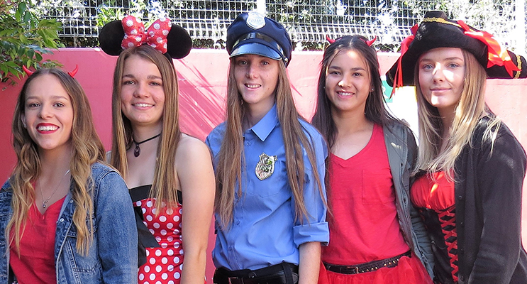 Madisson Morante, Rachel Rae, Megan Markham, Marley Mezi and Emma Miller.