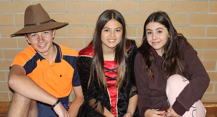 Kobi Watt, Jaylee Tassell and Alex Foot. 