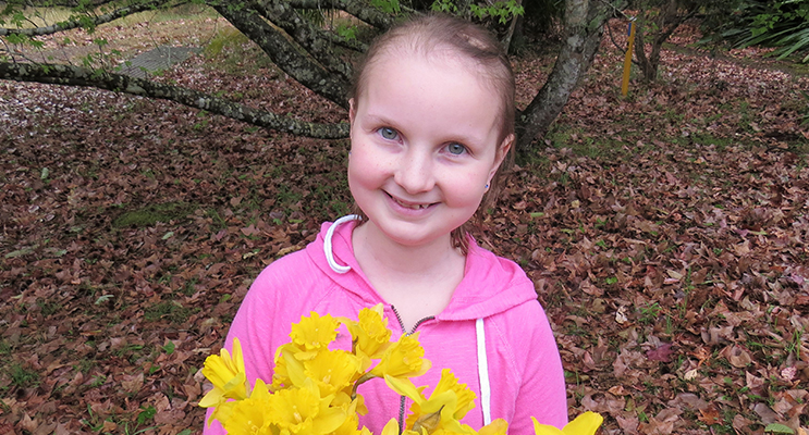 Daffodil Day: Sophie Hill-Mather shares hope for a cancer free future. 