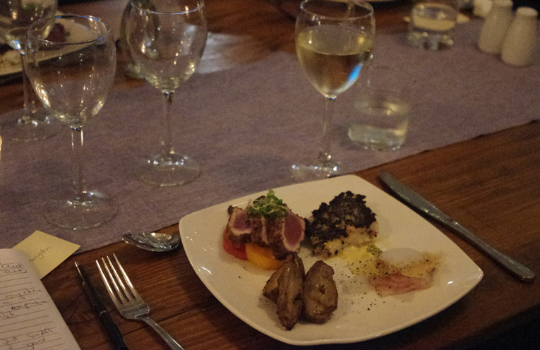 Main course by Chef Ben Way.