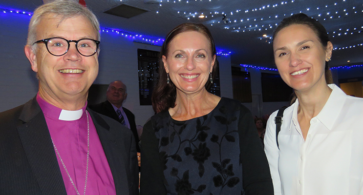 Bishop Peter Stuart, Anglican Care Marketing Manager Kylie Jacques and General Manager Amber Witherdin.