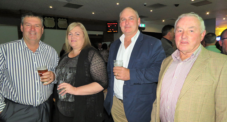 Glen and Louise Dorney with Michael Miroll and Gary Gooch at the Show Society Dinner Dance.