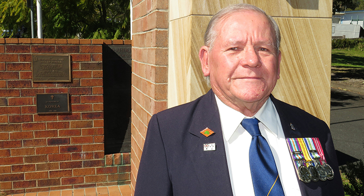 Bulahdelah RSL sub branch President, Peter Millen served in the Royal Australian Navy. 
