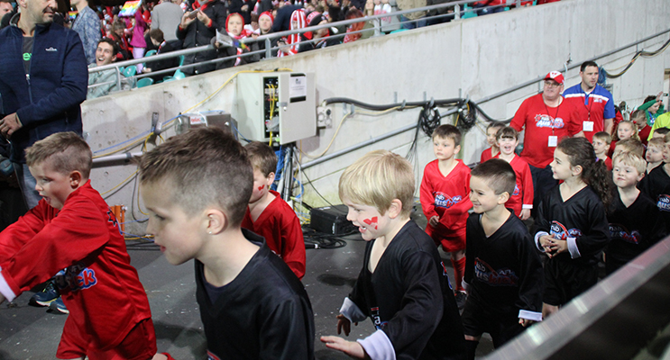 Port Stephens Power Auskick Team ready to play.