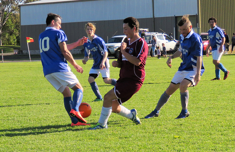 Town Of Origin: Bulahdelah proved too strong for the Sharks in the Open Men's game