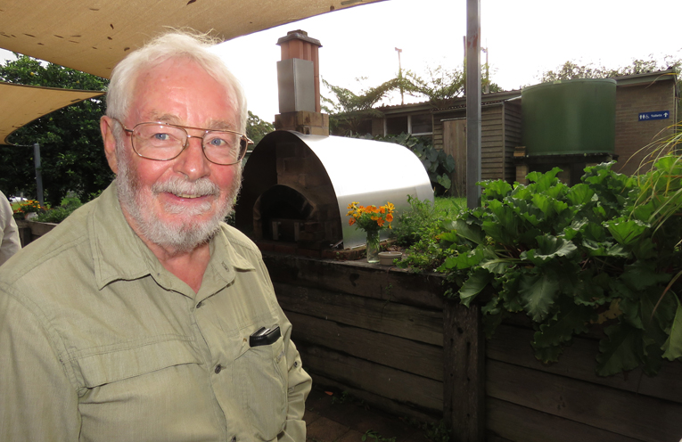 Wootton Community Network President Jim O’Connor at the Brush Turkey Cafe.