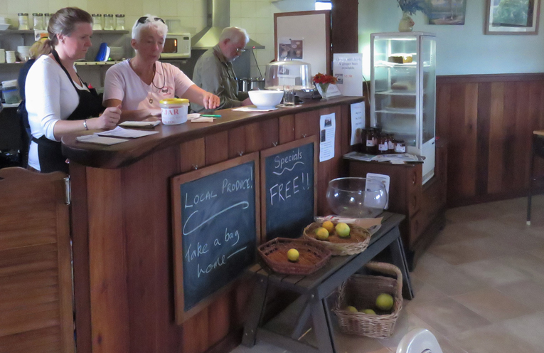 Volunteers at the Brush Turkey Cafe. 