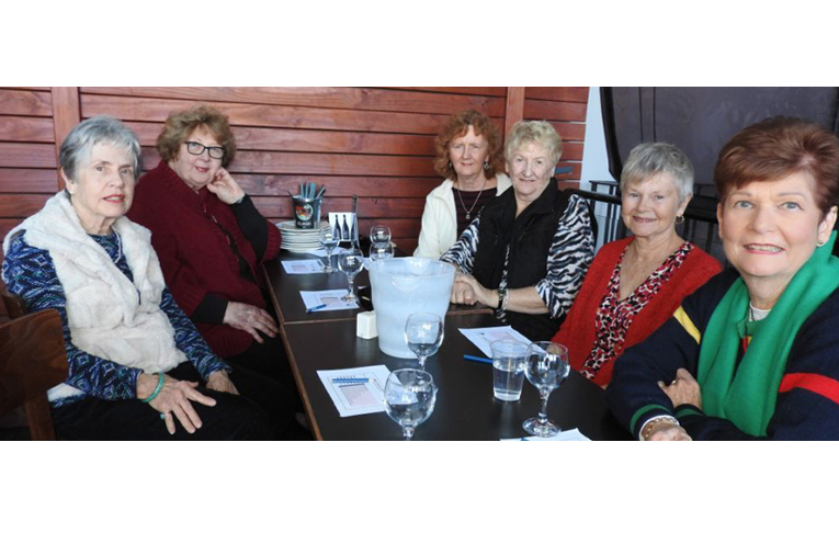 Lynn Moffitt, Margaret Marlin, Vicki Archer, Ruth Churcher, Sandra Huckstep and Verlaine Griffith. Photo by Norman Martin