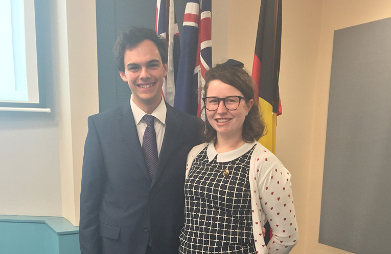 West Ward Councillor Giacomo Arnott, with his partner Ruby Porter. Giacomo takes the title of being Port Stephens Council’s youngest Councillor.