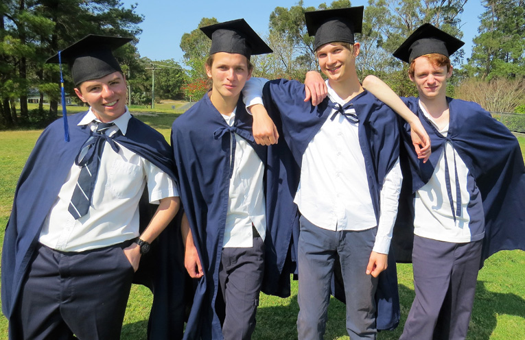 Tom Locke, Matthew Aldis, Darcy Harris and Hayden Crawford.