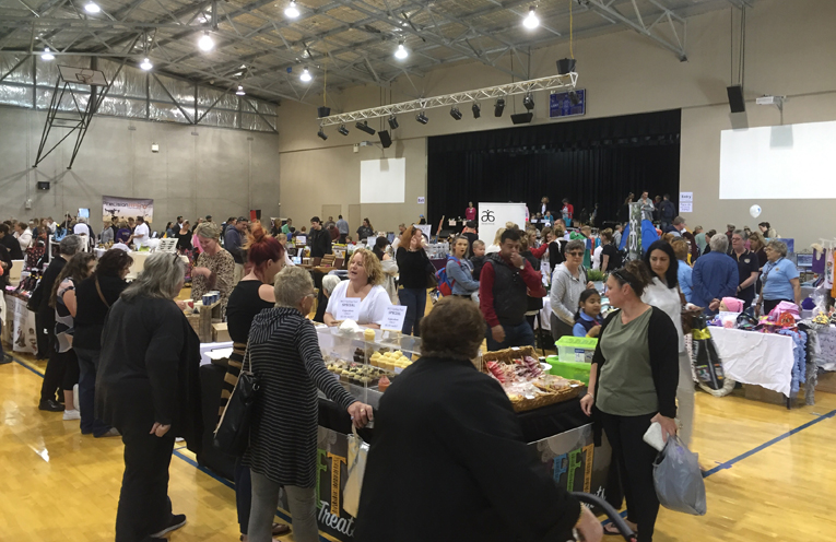 The boutique market inside the main hall was a hit with the adults.
