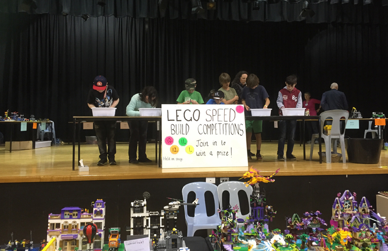 Lots of happy winners throughout the day who participated in the lego building competition. 