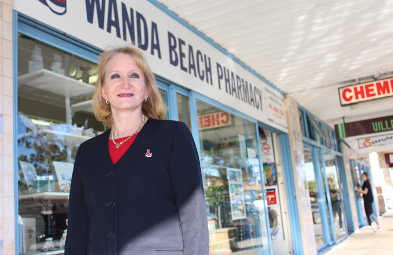 Sandra Toth is celebrating 30 years at the Wanda Beach Pharmacy.