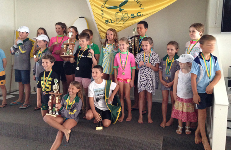 TEA GARDENS HAWKS NEST SURF LIFE SAVING CLUB: Nipper Awards Day.