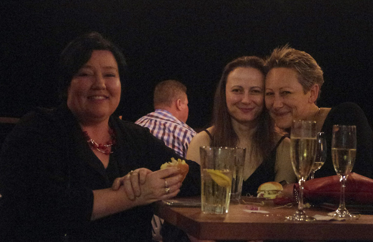 Tracy Rigby, Cindy Skora and Leah Anderson at the Hunger Project Fundraising event.