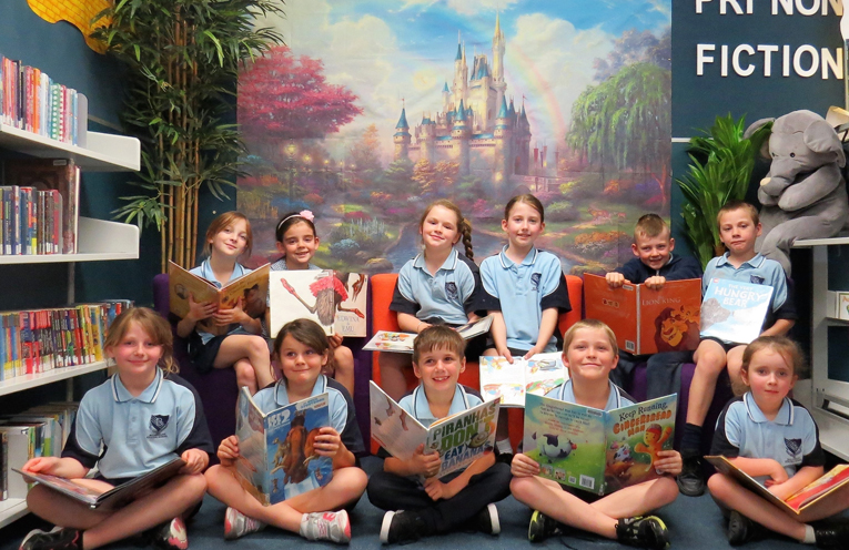 The Betty Bramble Reading Corner is popular with all students. 