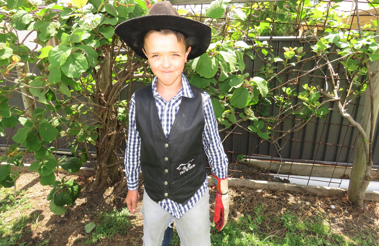 Young Cowboy Frankie Roberts. 