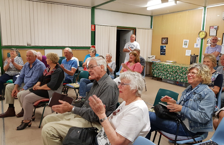 HAWKS NEST: Progress Association Meeting with Crown Lands’ Glenn Bunny.